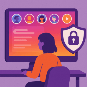 Illustration de la confidentialité pour le visionnage de stories Instagram
